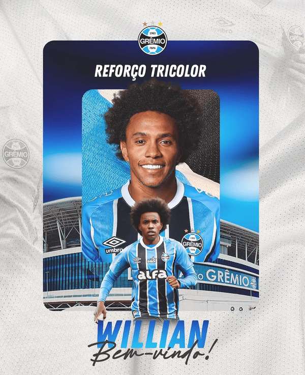 重返故土！威廉正式签约格雷米奥，37岁前国脚落叶归根