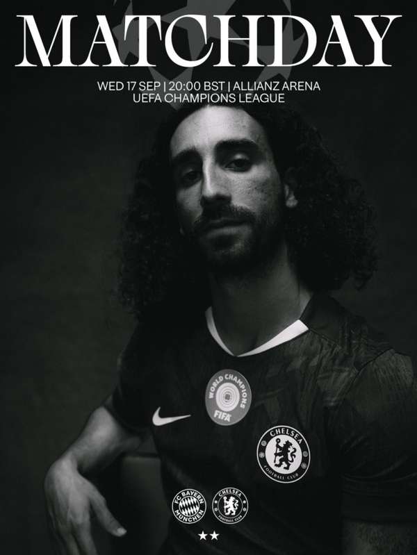 蓝军欧冠首战拜仁 官方海报聚焦库库雷利亚