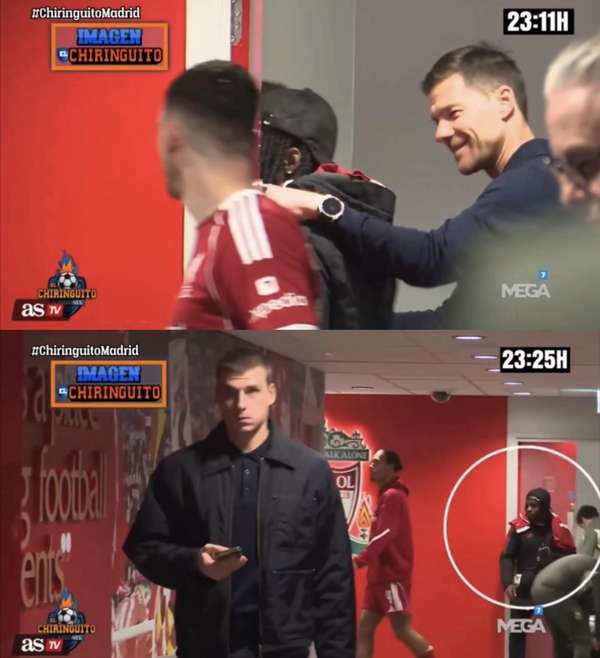 阿隆索赛后密会爱徒 弗林蓬伤停期间获恩师探访